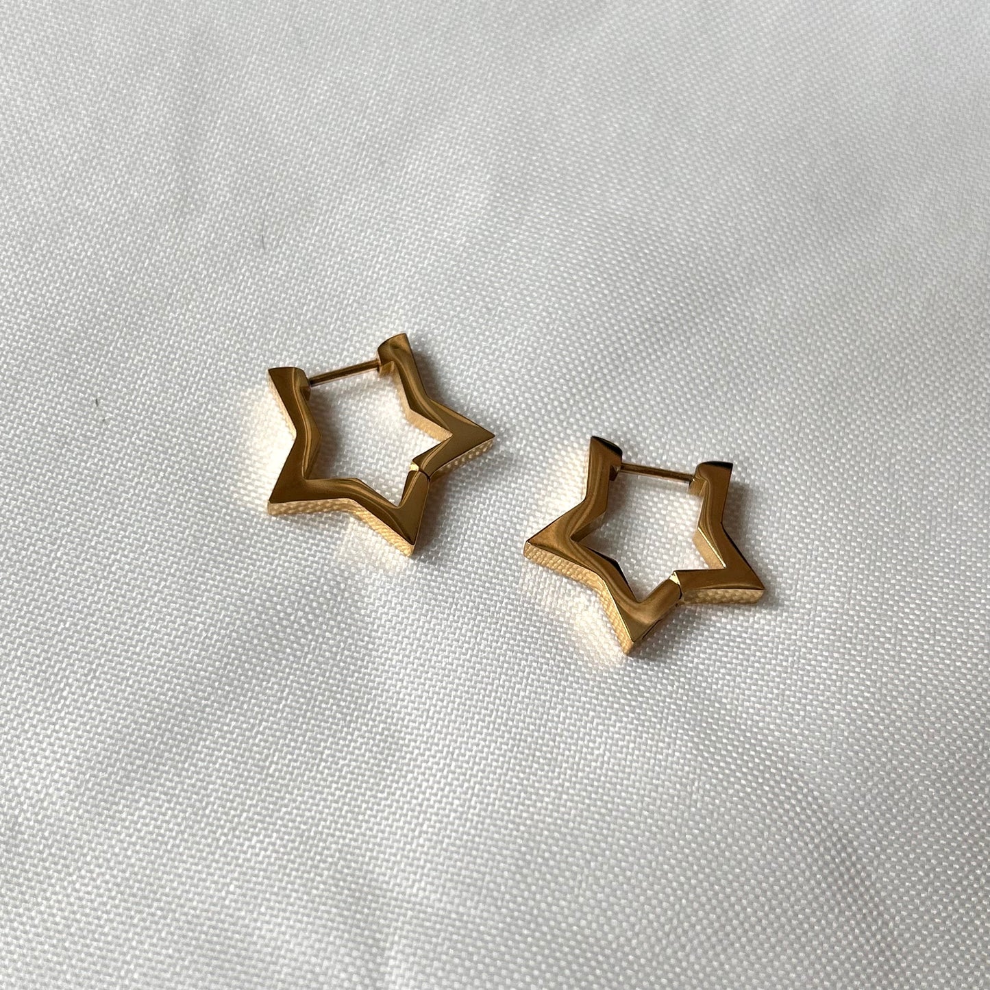 Star Hoops Gold