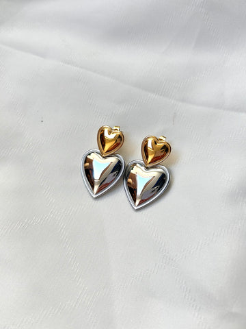Mixed Heart Studs