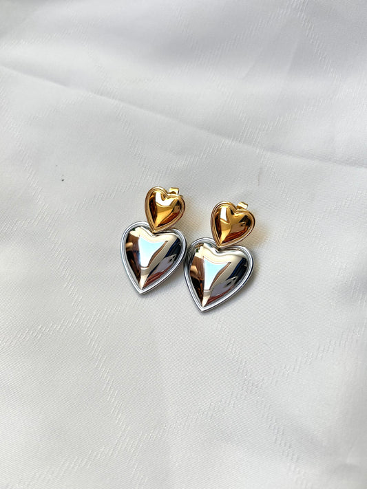 Mixed Heart Studs
