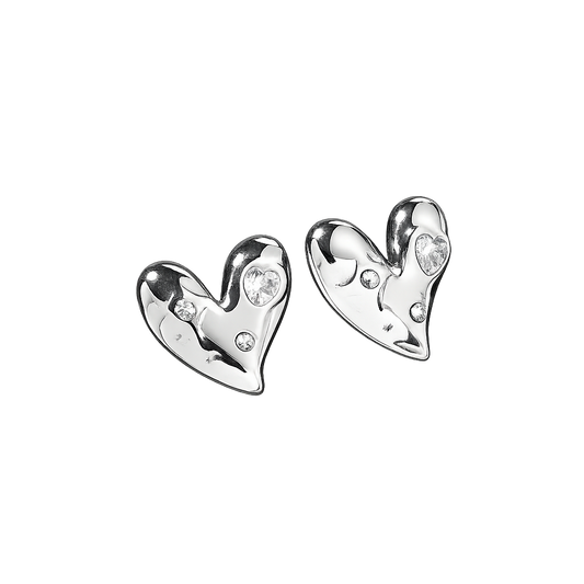Funky Heart Studs