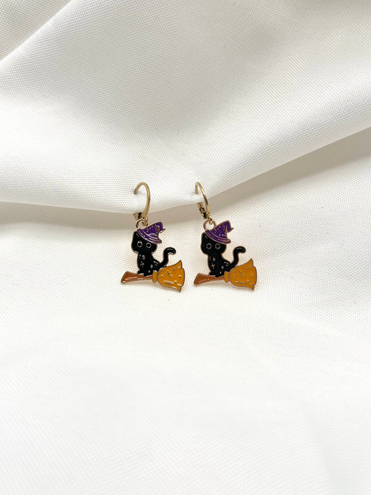 Witchy Cat Earrings