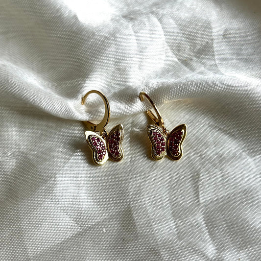 Crystal Butterfly Earrings