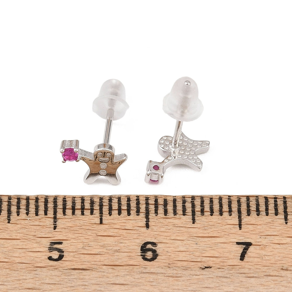 Tiny Gingerbreadman Studs