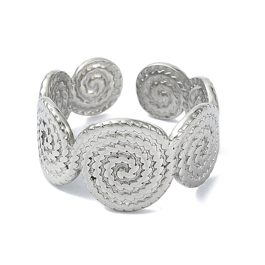 silver swirly ring