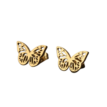 Butterfly Studs Gold