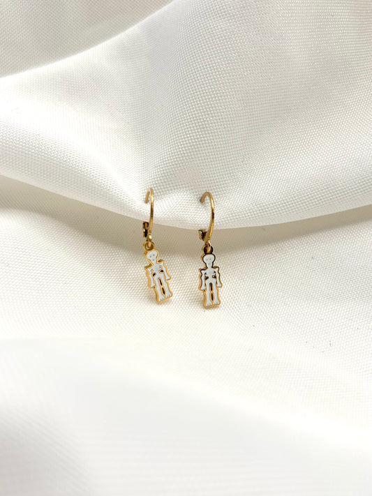 Mini Skeleton Earrings