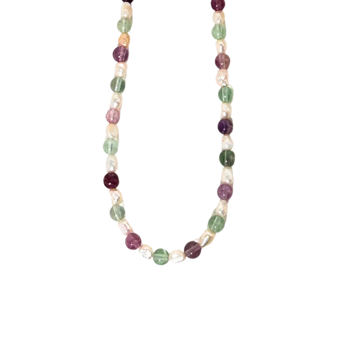 Fluorite Pearl Necklace