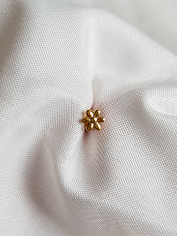 Flower Stud Gold
