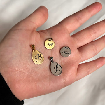 personalized engraved pendant