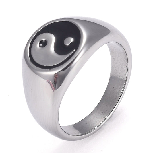 Yin Yang Ring Silver