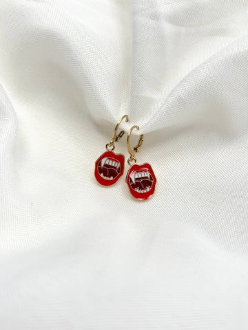 Vampire Teeth Earrings