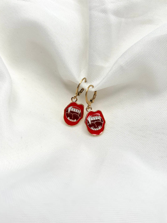 Vampire Teeth Earrings