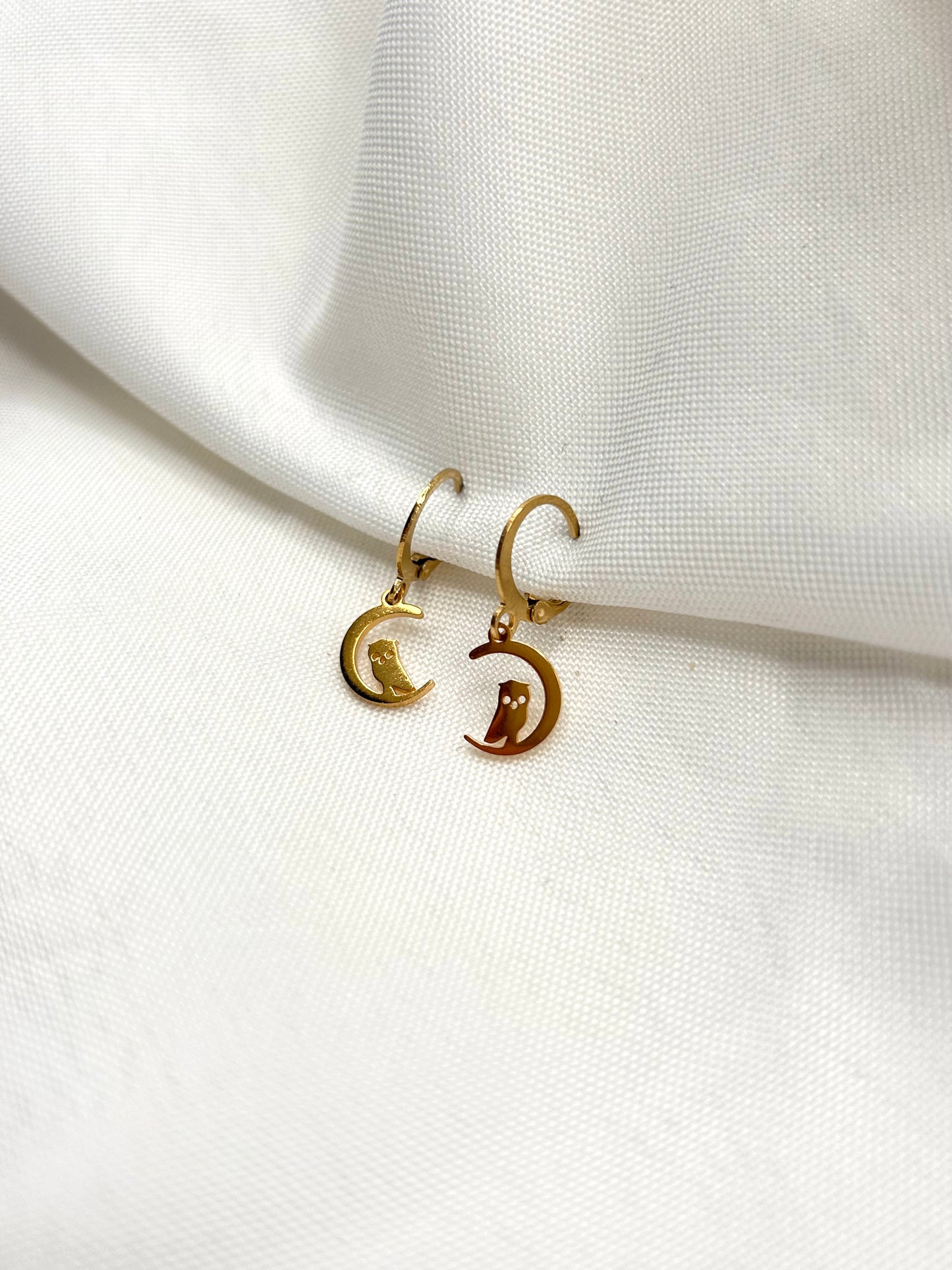 Owl Moon Earrings