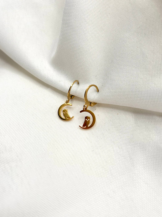 Owl Moon Earrings