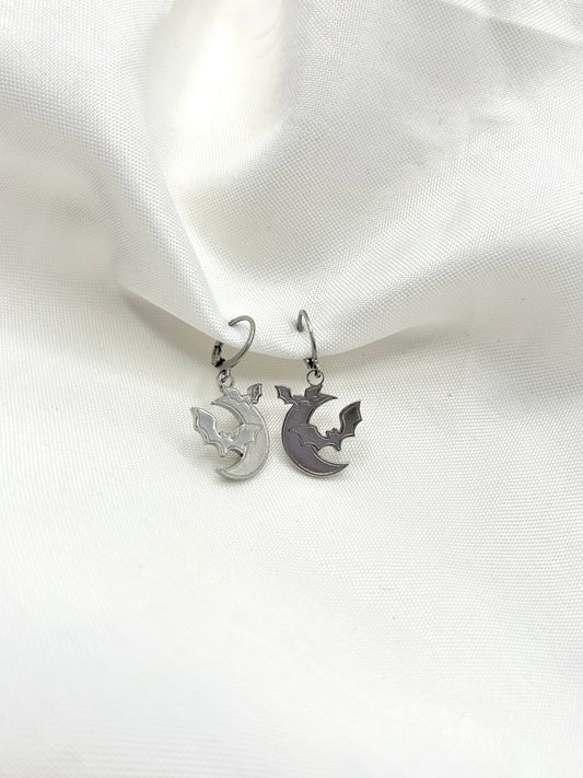 Bat Moon Earrings