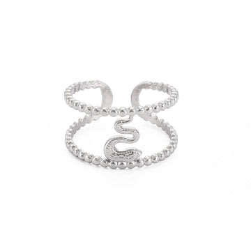 silver snake ring