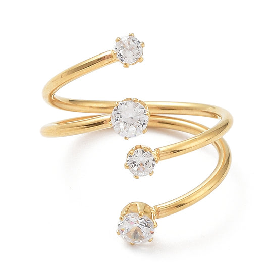 4 Crystals Ring