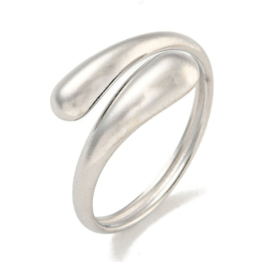 Double Teardrop Ring