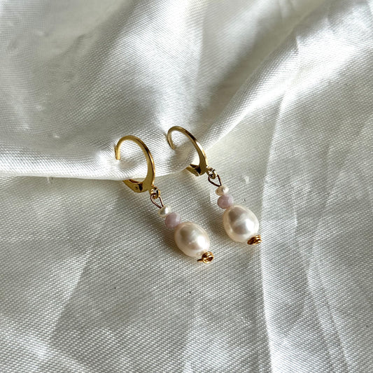 handmade pearl earrings