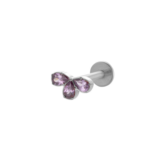 Purple Crystal Piercing