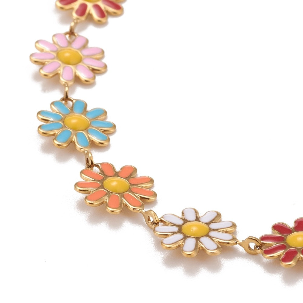 Wildflower Necklace Gold