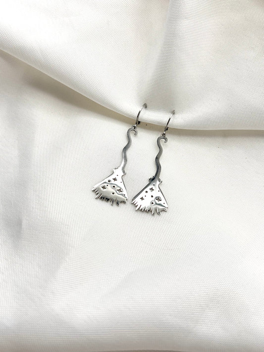 Broom Earrings
