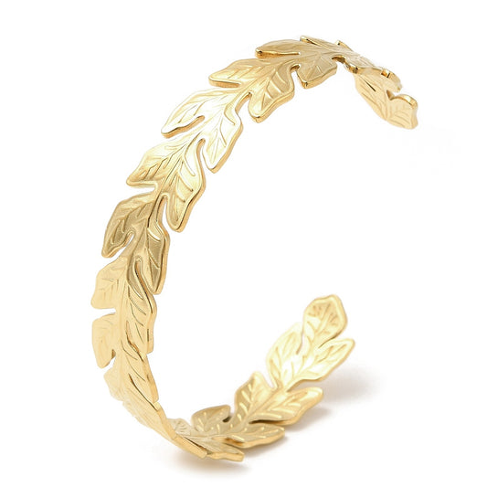Leaf Bangle Gold