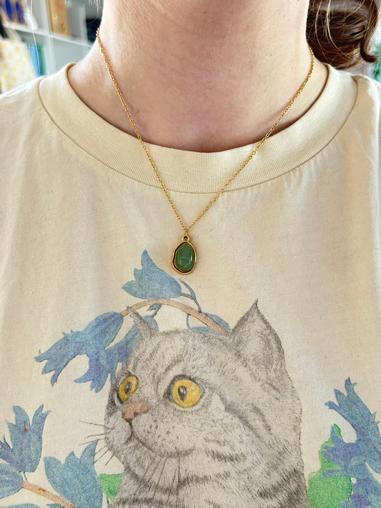 Green Aventurine Crystal Necklace