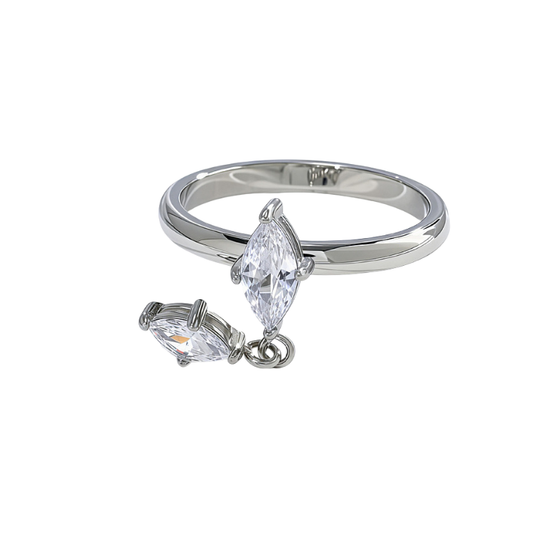 Dangly Crystal Ring