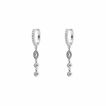 Triple Teardrop Earrings