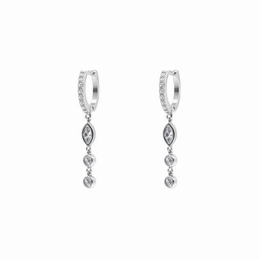 Triple Teardrop Earrings
