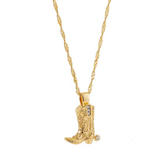 Cowboy Boot Necklace
