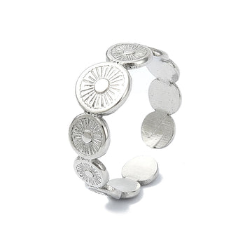 silver sun ring adjustable