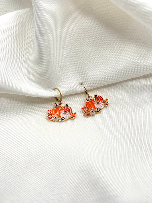 Fall Pumpkin Earrings