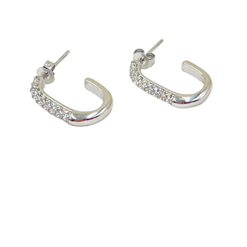 Rectangle Crystal Studs