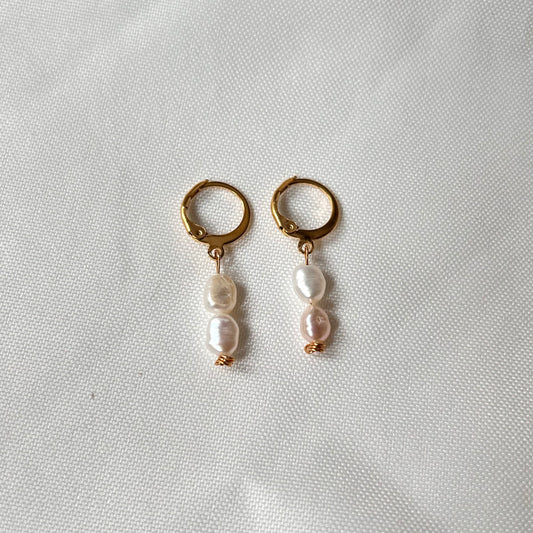 Two Pearl Earrings