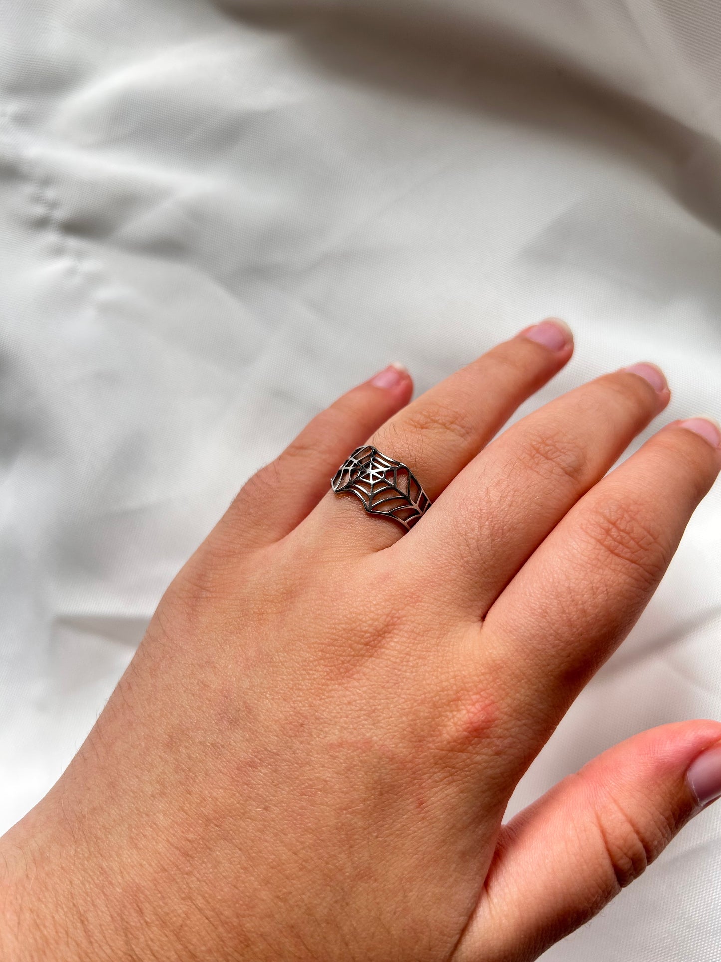 Spiderweb Ring Silver