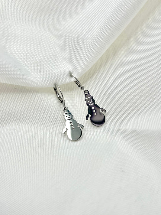 Snowman Earrings