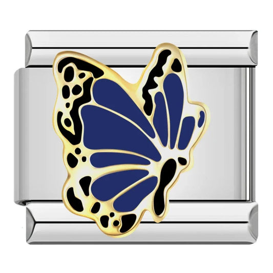 Blue Butterfly Italian Charm