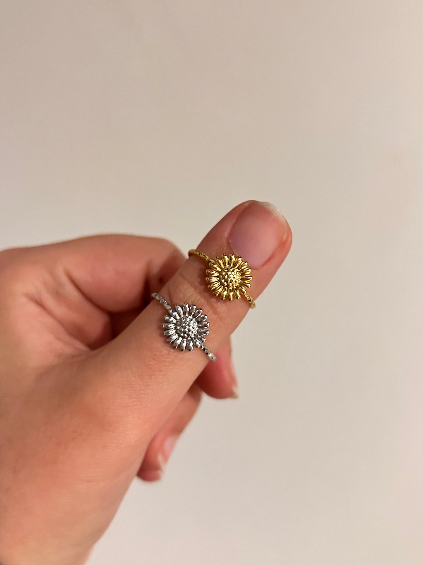 Sunflower Ring Silver
