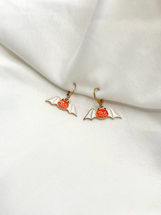 Flying Pumpkin Earrings