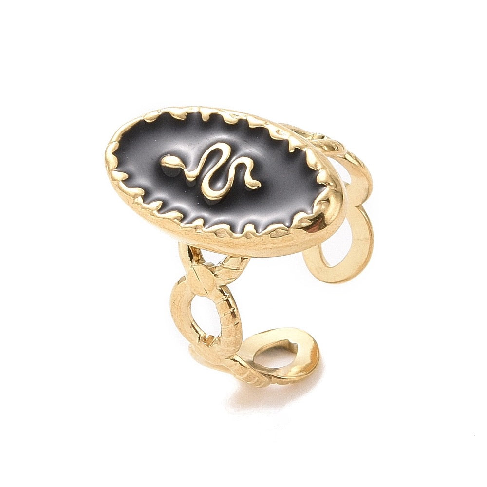 Black Snake Ring