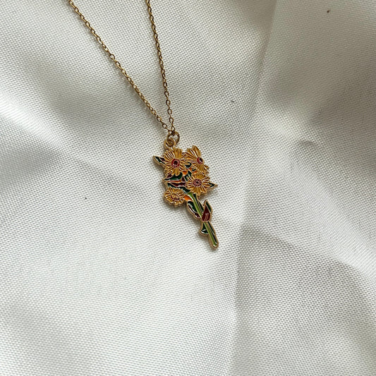 Sunflowers Necklace