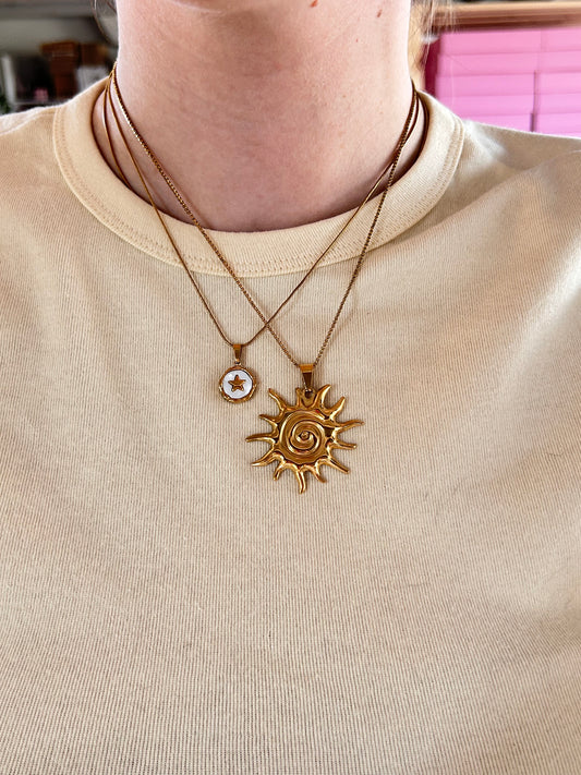 Statement Sun Necklace