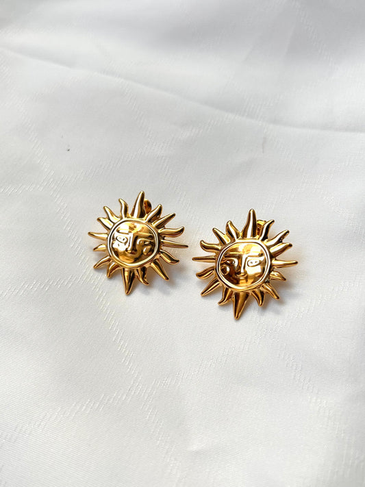 Sun Face Studs