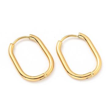 Rectangle Hoops Gold