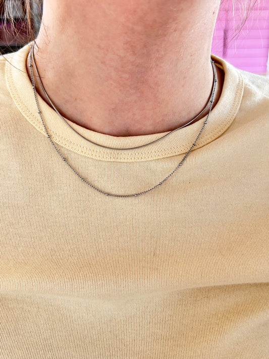 Minimal Stacking Necklace