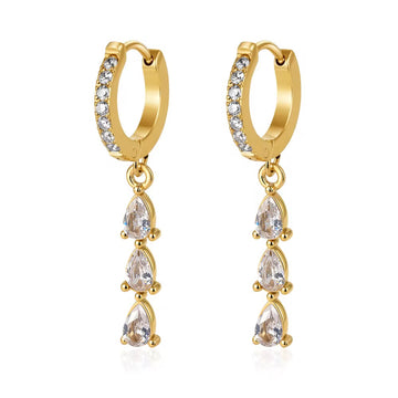 Clear Triple Hoops