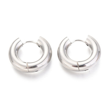 Bulky Hoops Silver 24mm