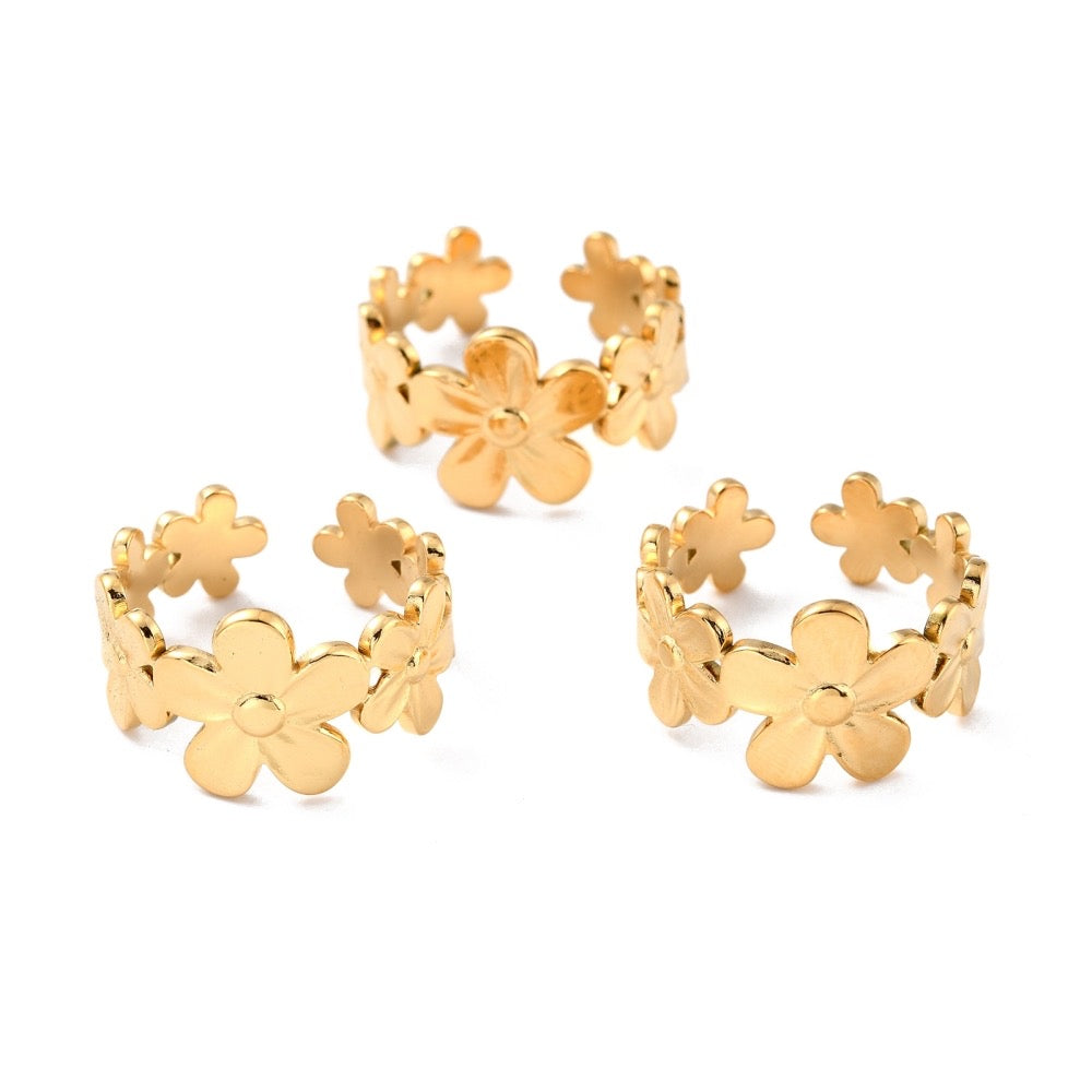 Flower Ring Gold